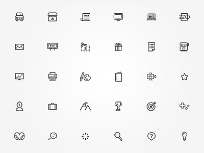 Icons flat icon set icons line