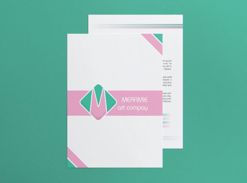 An official letterhead for a creative agency branding branding identity design graphic design illustration logo typography vector