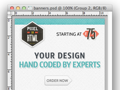 Pixel2HTML: Banner Ads 300x250