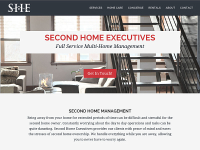 Second Home Executives design webdesign wordpress