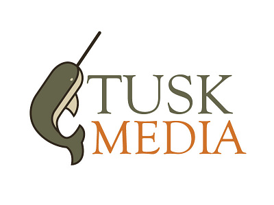Tusk Media Logo Design branding graphic design illustrator logo