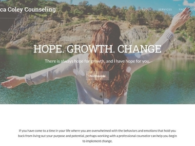 Becca Coley Counseling design web design