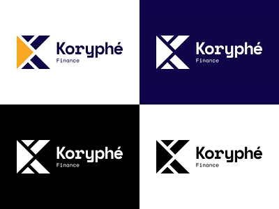 Koryphé Finance - Logotypes art direction brand brand identity branding colors design guidelines identity logo logotype synerghetic ui design visual identity