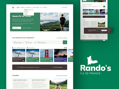 Rando's IDF - Site refont branding design identitydesign synerghetic ui ui design ux