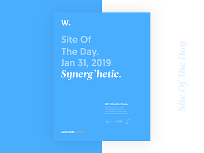 Site of your day art director awwwards brand brand identity branding graphic design identity illustrator rebrand site of the day synerghetic ui design victory visual identity winners
