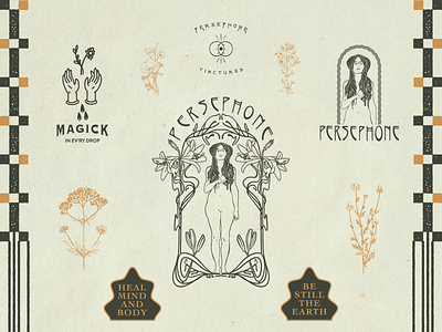 Persephone Tinctures Brand Board