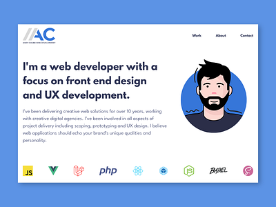 Web Developer - Website Design adobe branding design developer frontend graphic design illustation logo typography ui ux web website website concept