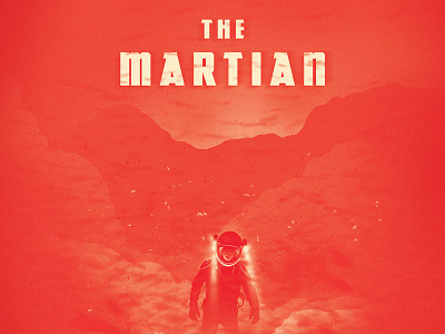 The Martian Poster andy weir illustration mars movie orange poster red ridley scott the martian