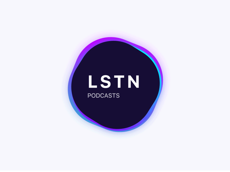 Logo Animation - LSTN Podcast App animation app blue colour design listen logo podcast smooth ui ux