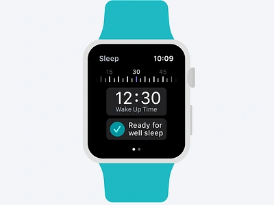 Sleep Tracking App - Smart Button, "Inhale and exhale" adobe illustrator app apple watch apple watch design branding concept design illustrator mockup sketch sleep sleep app sleep track smart watch tracking ui ux vector watch watchos