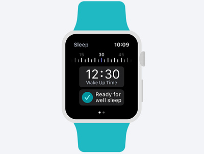 Sleep Tracking App - Smart Button, "Inhale and exhale" adobe illustrator app apple watch apple watch design branding concept design illustrator mockup sketch sleep sleep app sleep track smart watch tracking ui ux vector watch watchos