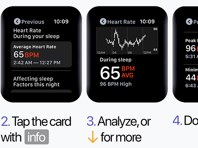 Sleep Tracking App - Viewing Heart Rate report