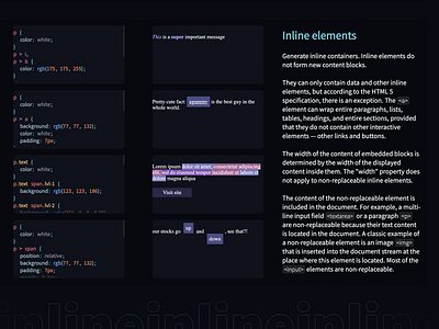 Block, inline and inline-block elements - website - "inline" after effects animation block css development html inline inline block java script web