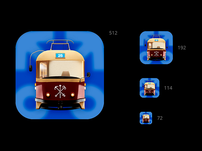 «Trams» App Icon — Icons