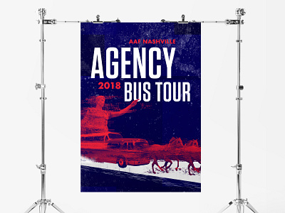 AAF Nashville Bus Tour aaf collage design glitch illustration nashville poster typogaphy