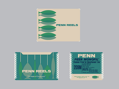 Penn Fishing Reels back to life penn fishing vector vintage packaging