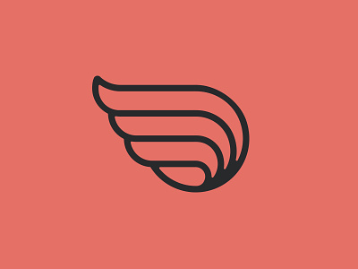 Wings Logo messenger wings