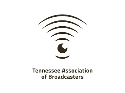 Tennessee Association of Broadcasters Logo broadcast eye logo sound waves tennessee vector