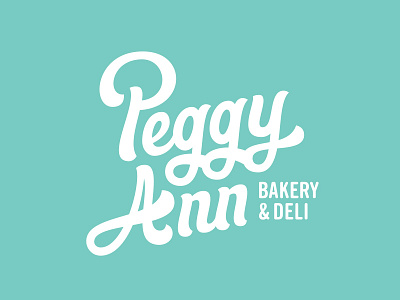 Peggy Ann Bakery 1 bakery hand lettering lettering script vector