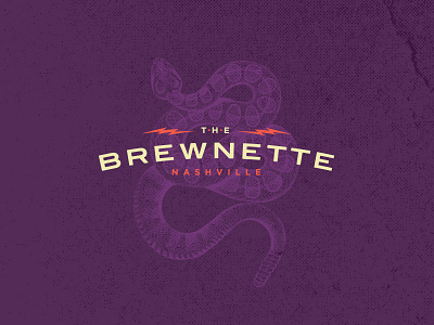 Brewnette Nashville badge beer blog booze nashville purple red