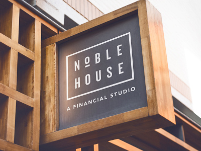 Noble House Logo bank banking design financial house logo noble type typography word mark