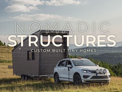 Nomadic Structures branding building construction identy logo tiny homes