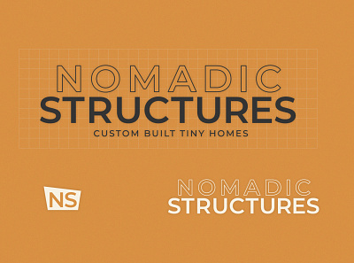Nomadic Structures Logo Presentation building construction construction logo logo logo design logo mark logotype nomadic outdoor logo tiny house