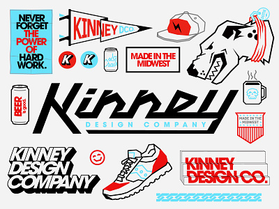 Kinney Design Company Rebrand branding illustration logo design personal branding