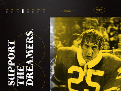 Sports Legends Of Cleveland - Style Board NO. 1 cleveland football honor legend sport texture