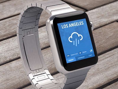 Little Weather App (Winner Of UI8's Design Contest) apple watch mockup ui8 weather