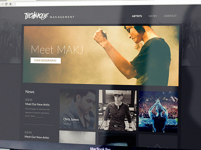 TM Proposal design homepage mockup web design