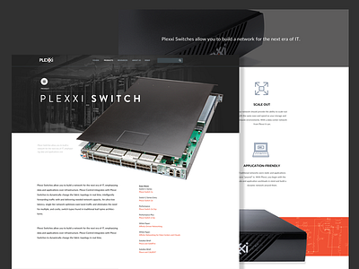 Plexxi Product Page concept inner page product product page updated page