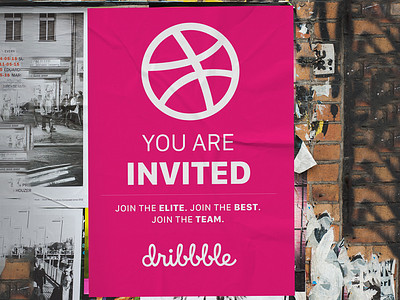 Two Invites! Come and get em! dribbble dribbble invite invitation invite join