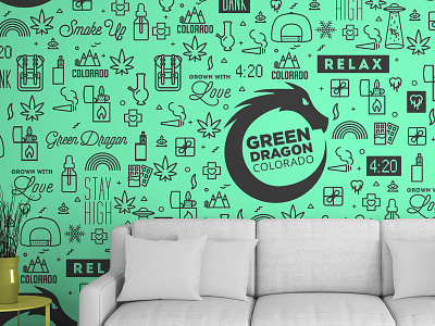 Green Dragon Concept Pattern