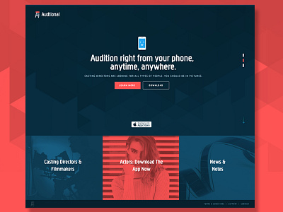 Concept Landing Page by Corey Siegel on Dribbble