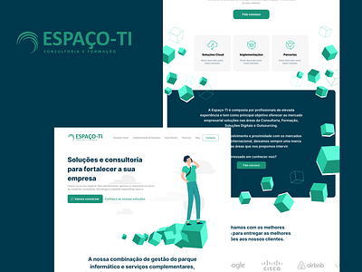 Espaço-TI - UI/UX & Web Design design development illustration ui ux wordpress