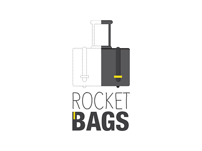 Rocket Bags Logo. bag bag pack bags diseño gráfico graphic design graphics logo logo design manufacturer suitcase