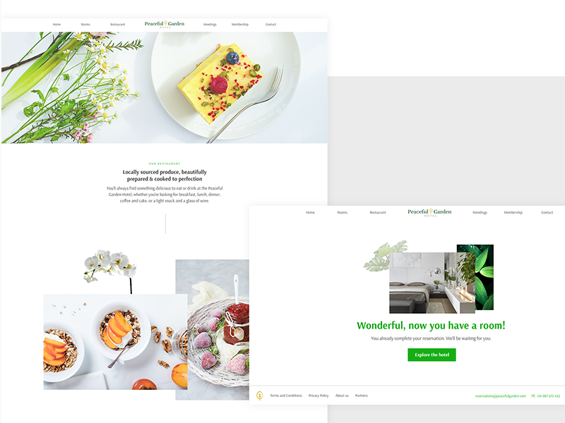 Hotel Website Template - Internal Pages by Ibelis Garzón on Dribbble