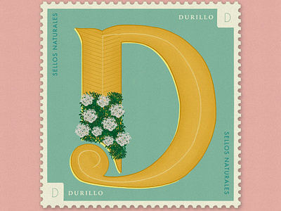 Letter D · Durillo · 36DaysOfType #SellosNaturales