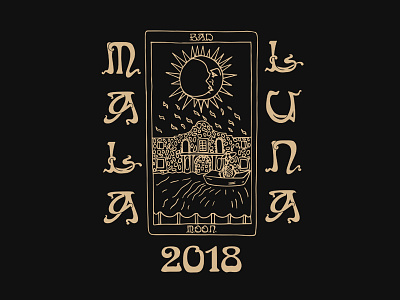 Mala Luna Music Festival 2018 branding design merchandise