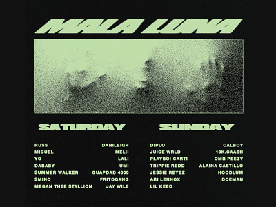 Mala Luna 2019 Merchandise Graphics