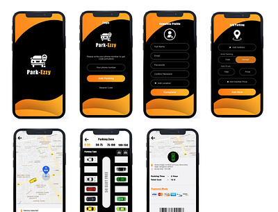 Parking app design design