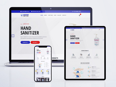 Hand Sanitizer Website website