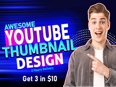 Attractive YouTube Thumbnail Design & Grow your CTR