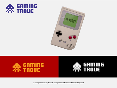 Logo Concept for Gamingtrove 8bit branding classic console design gaming graphic design logo video games vidgim