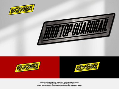 Logo Concept for Rooftop Guardrail branding construction design graphic design guard guardrail heavy logo pipe rail rooftop sticker