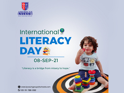 International Literacy Day branding post social media