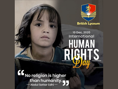 Human Rights Day branding graphic design post social media