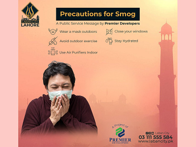 Precautions for Smog branding design graphic design logo post social media