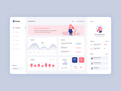 Designer Dashboard dashboard design flat illustration minimal modern schedule ui user interface design ux ux ui ux ui design vector web design website website concept